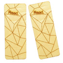 6pcs Wooden Read Pinted Bookmark Wooden Tags Embellishment Tag Crafts