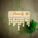 Rustic Wooden Family Calendar Reminder Board for Home Wall DÃ©cor