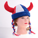 Funny Ox Horn Plait Party Hat Hallowmas Headgear Fancy Dress Costume