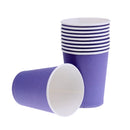 10 Pieces Plain Purple DIY Paper Cups Mugs Crafts Drinking Mugs Birthday Party Wedding Tableware Catering