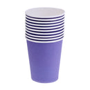 10 Pieces Plain Purple DIY Paper Cups Mugs Crafts Drinking Mugs Birthday Party Wedding Tableware Catering