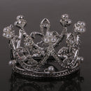 Wedding Woman Bridal Crystal Faux Pearls Tiara Side Crown Hair Accessories