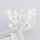 Wedding Woman Bridal Crystal Faux Pearls Tiara Side Crown Hair Accessories