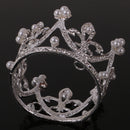 Wedding Woman Bridal Crystal Faux Pearls Tiara Side Crown Hair Accessories