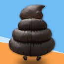 Funny Smiling Face Inflatable Costume Blow Up Big Poop Cosplay Fancy Dress