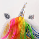 Funny Unicorn Horn Long Curly Hair Wigs Women Girls Hallowmas Party Costume Fancy Dress