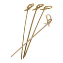Pack of 100 Bamboo Knot Wedding Christmas Cocktail Party Appetizer Picks 12cm
