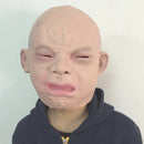 Christmas Halloween Creepy Latex Full Head Overhead Weeping Baby Kid Mask Masquerade Fancy Dress Costume Mask