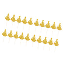20 Pieces Golden Glitter Princess Cupcake Picks Cake Toppers Party Decor