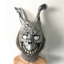 Silver Latex Evil Rabbit Head Mask Halloween Costume Party Fancy Dress Up