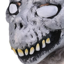 Silver Latex Evil Rabbit Head Mask Halloween Costume Party Fancy Dress Up
