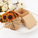 100pcs Handmade Artificial Paper Sunflower Flower DIY Wedding Hat Dress Crafts Scrapbooking Photo Album Embellishments