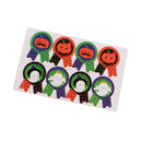 80pcs Halloween Badge Shape Stickers Affixed Pumpkin Ghost Peel off Stickers Bake Wrapping Gift Party Bag Envelope Seal Adhesive Stickers