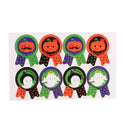 80pcs Halloween Badge Shape Stickers Affixed Pumpkin Ghost Peel off Stickers Bake Wrapping Gift Party Bag Envelope Seal Adhesive Stickers