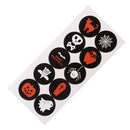 10 Sheets Halloween Seal Sticker Kit Candy Sweet Baking Food Packaging Party Gift Favor Labels Planner Stickers