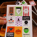10 Sheets Happy Halloween Stickers Gift Wrapping Decor Envelop Seals Labels 9/sheet