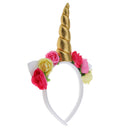 Unicorn Rose Flower Headband Adult Girls Costume Cosplay Party Fancy Dress Hair Accessories
