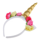 Unicorn Rose Flower Headband Adult Girls Costume Cosplay Party Fancy Dress Hair Accessories