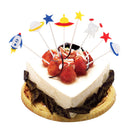 Novelty Cake Topper Kids Birthday Alien Rocket Theme Party Cake Decorations