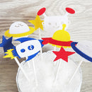 Novelty Cake Topper Kids Birthday Alien Rocket Theme Party Cake Decorations
