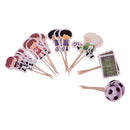 24 Pieces Football Boy Cupcake Picks Cake Toppers Party Favors Decoration