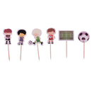 24 Pieces Football Boy Cupcake Picks Cake Toppers Party Favors Decoration