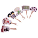 24 Pieces Football Boy Cupcake Picks Cake Toppers Party Favors Decoration