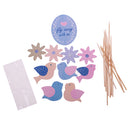 10pcs Paper Flying Birds Egg Cupcake Pick Cake Topper Kids Party Decoration