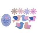10pcs Paper Flying Birds Egg Cupcake Pick Cake Topper Kids Party Decoration