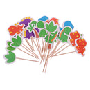 Pieces of 21 Dinosaur World Cake Topper Birthday Party Baby Shower Cupcake Picks