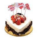 24pcs Paper Sweet Love Flower Cupcake Pick Cake Topper Kids Party Decoration