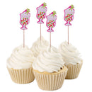 Pieces of 12 Ice Cream Cake Picks Cupcake Topper Wedding Christmas Party Supplier