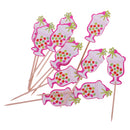 Pieces of 12 Ice Cream Cake Picks Cupcake Topper Wedding Christmas Party Supplier