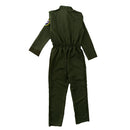 Deluxe Flier Army Costume Mens Fighter Captain Overalls Air Force Flier Jumpsuit Dressing up Outfit Halloween