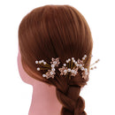 3/set Ladies Girls' Pearls Leaves Hair Pin Picks Wedding Prom Hair Accessory