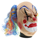 Creepy Evil Clown Mask Lunatic Jester Monster Costume Halloween Fancy Dress