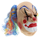 Creepy Evil Clown Mask Lunatic Jester Monster Costume Halloween Fancy Dress