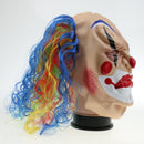 Creepy Evil Clown Mask Lunatic Jester Monster Costume Halloween Fancy Dress