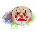 Creepy Evil Clown Mask Lunatic Jester Monster Costume Halloween Fancy Dress