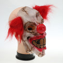 Full Face Scary Evil Clown Mask Bloody Mouth Joker Latex Mask Halloween Fancy Dress