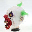 Scary Evil Clown Mask Creepy Bloody Mouth Joker Latex Mask Adult Halloween Costume