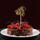 20pcs Glitter All You Need is Love Cake Topper Wedding Engagement Cake Decor