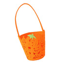 Halloween Loot Party Bag Hollow out Orange Pumpkin Smiling Bag Trick or Treat Bucket Tote Bag Children Holiday Candy Bag