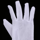 Pair of Ladies Stretchy White Wrist Gloves Bridal Gloves Prom Evening Gloves