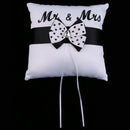 Wedding Ring Pillow with Elegant Rhinestone Bowknot Design Wedding Ceremony