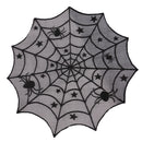 Halloween Round Spider Web Tablecloth Fireplace Table Covers Party Decor