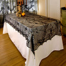 122 x 244 cm Halloween Table Cloth Cover Party Classic Pattern Scary Black Spider Web Cobweb Bat Lace Tablecloth