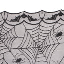 122 x 244 cm Halloween Table Cloth Cover Party Classic Pattern Scary Black Spider Web Cobweb Bat Lace Tablecloth