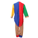 Halloween Masquerade Clown Costume Tops Coat Pant Hat Set Mens Fancy Dress