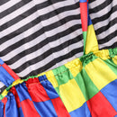 Clown Costume Grids Suspender Trousers Set Halloween Masquerade Mens Fancy Dress
